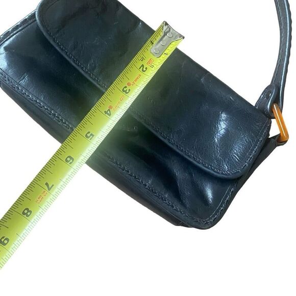 Cole Haan Black Leather Shoulder Hobo Bag Small/Medium Trendy Classic Designer - Picture 9 of 13